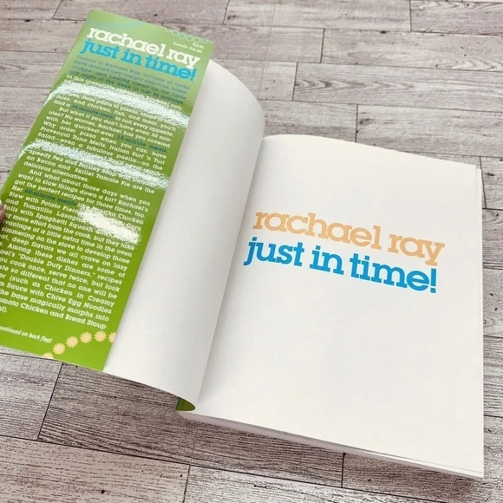 Rachael Ray : Just In‎ Time - Softcover Cookbook - Recipes - YUM!